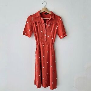 Red Polka Dot Dress, Made In Ukraine